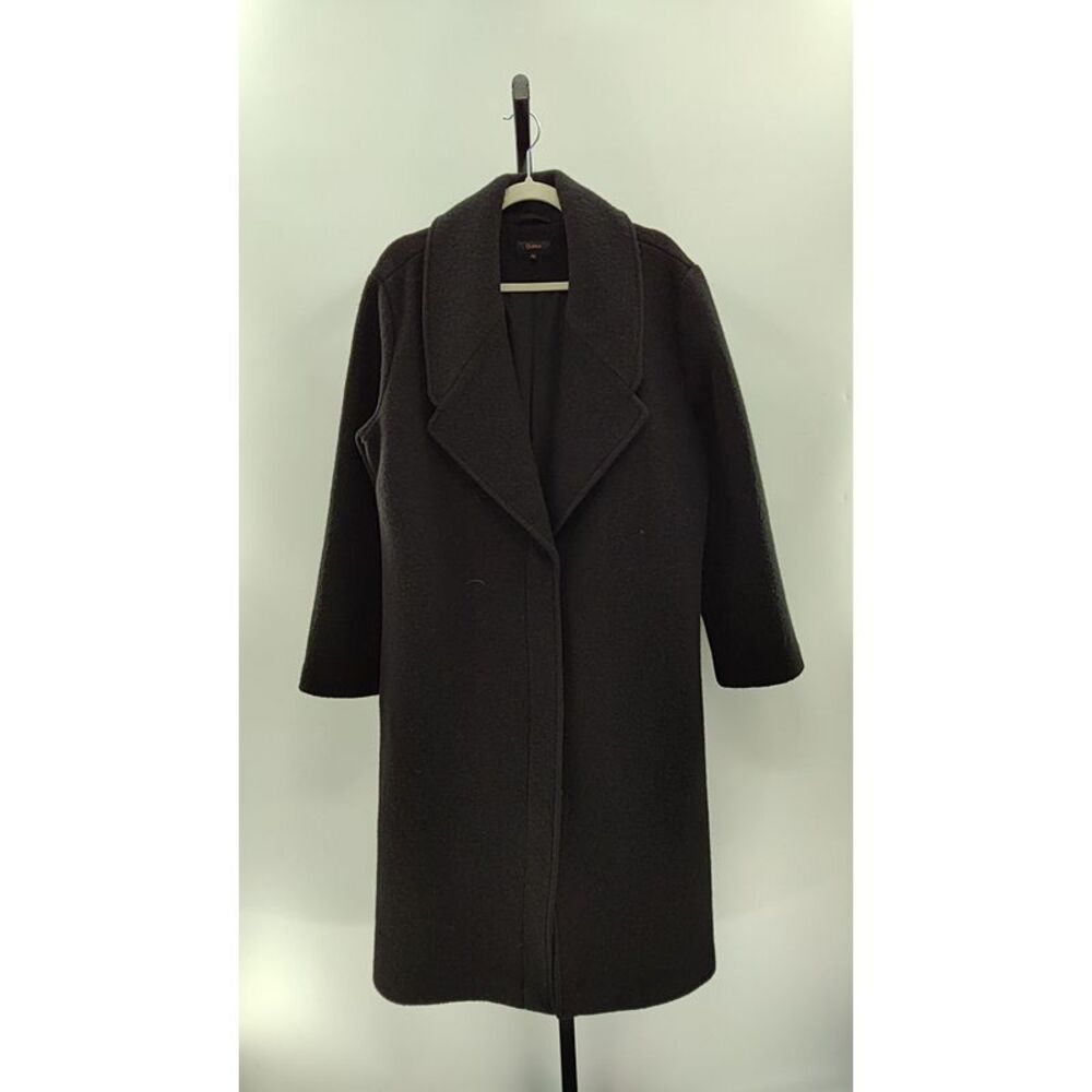 100% Merino Wool Shawl Collar Long Coat - Picture 7 of 7